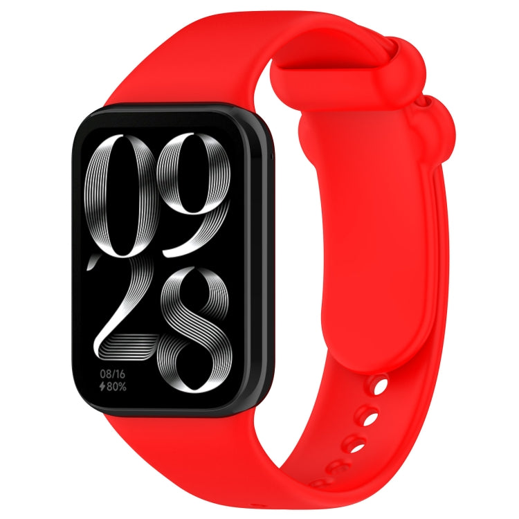 Cinturino per orologio in silicone con fibbia nera tinta unita, For Xiaomi Band 10 Pro / Redmi Watch 6 / 5