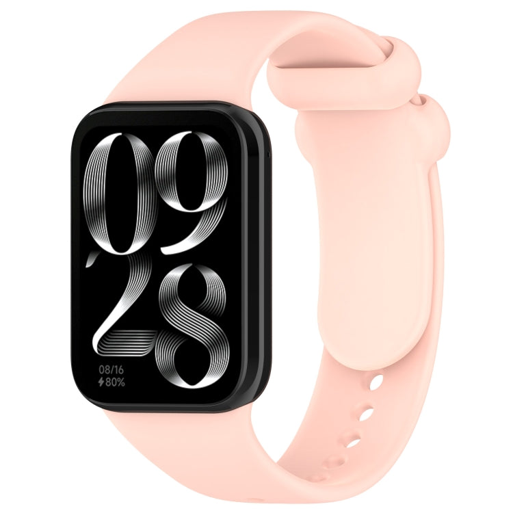 Cinturino per orologio in silicone con fibbia nera tinta unita, For Xiaomi Band 10 Pro / Redmi Watch 6 / 5