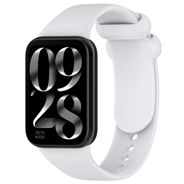 Cinturino per orologio in silicone con fibbia nera tinta unita, For Xiaomi Band 10 Pro / Redmi Watch 6 / 5