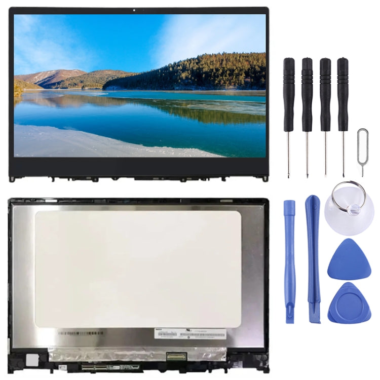 Digitalizzatore schermo LCD FHD assemblaggio completo con cornice, For Lenovo Yoga 530-14IKB, For Lenovo Yoga C940-14, For Lenovo ideaPad C340-14IWL, For Lenovo ideapad Flex 5-15IIL05, For Lenovo ideapad Yoga 7-14ITL5, For Lenovo Yoga 710-15IKB