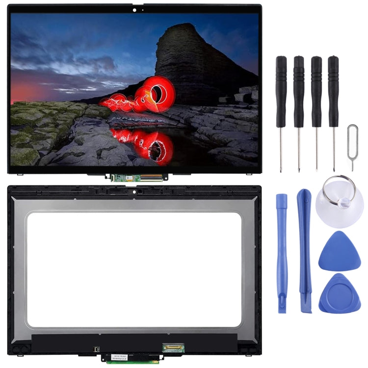 Per Lenovo X13 Yoga Gen 2 Digitalizzatore schermo LCD assemblaggio completo con cornice, 1920x1200, 2560x1600