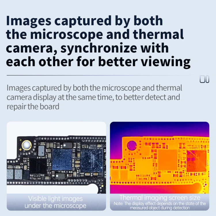 Rilevata termocamera a infrarossi per microscopio Mega-Idea Super IR Cam Mini S per scheda madre