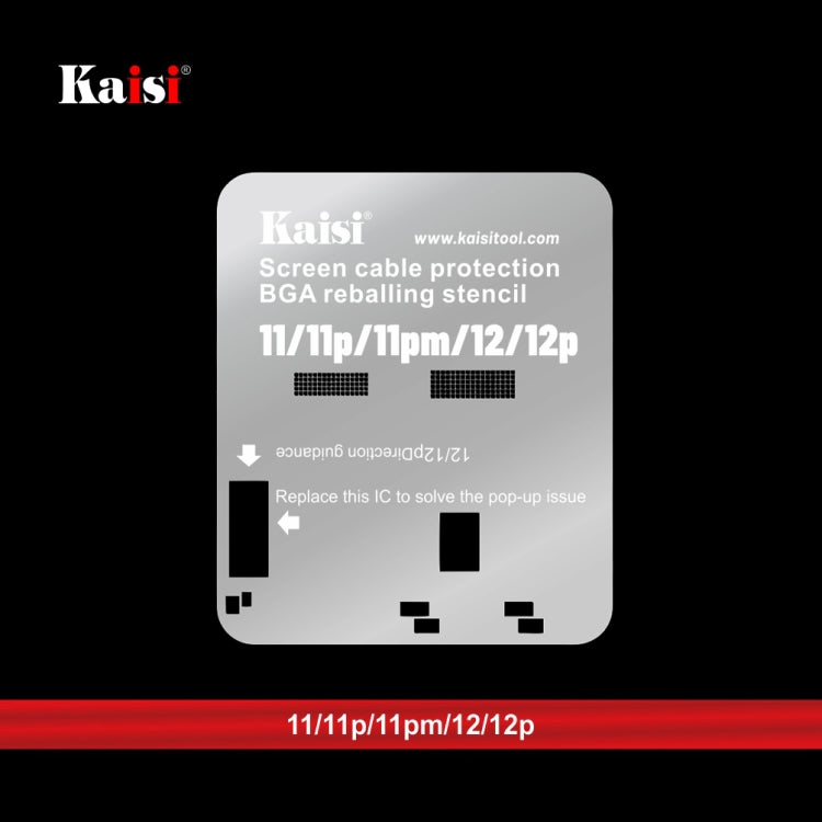 Kaisi IC BGA Reballing Stencil for iPhone 11 to 14 Pro Max LCD Screen