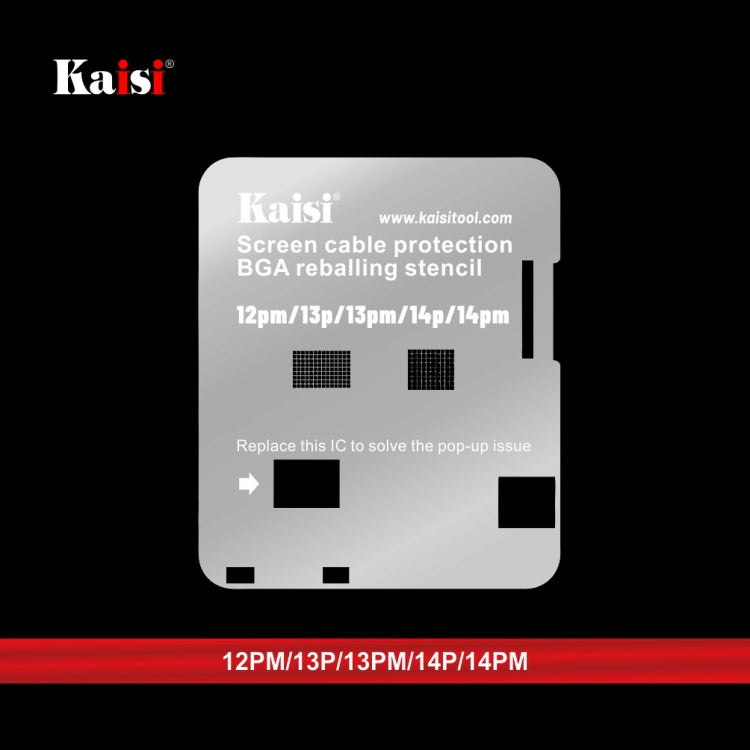 Kaisi IC BGA Reballing Stencil for iPhone 11 to 14 Pro Max LCD Screen