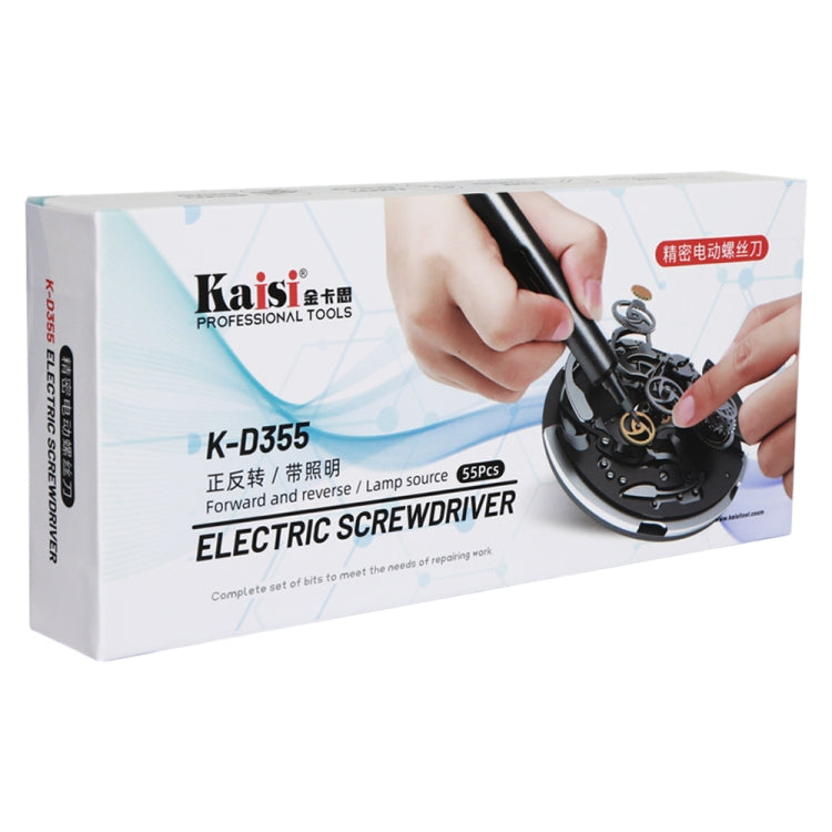 Kaisi K-D355 Set di cacciaviti elettrici ricaricabili 55 in 1