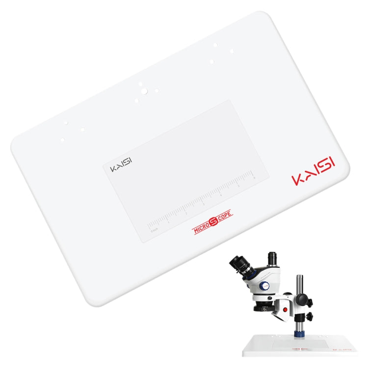 Microscopio stereo con zoom Kaisi TX-350E Ver1.2 7X-50X con base grande, Kaisi TX-350E