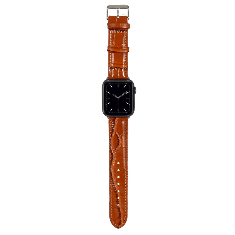 Cinturino in pelle effetto coccodrillo per Apple Watch