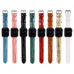 Cinturino in pelle effetto coccodrillo per Apple Watch
