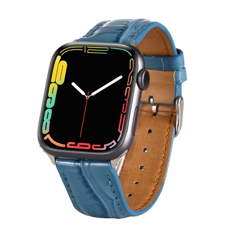 Cinturino in pelle effetto coccodrillo per Apple Watch