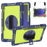 Custodia per tablet in silicone a contrasto per PC con rotazione di 360 gradi, For Samsung Galaxy Tab S9, For Samsung Galaxy Tab S9+