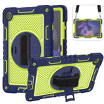 Custodia per tablet in silicone a contrasto per PC con rotazione di 360 gradi, For Samsung Galaxy Tab A11+, For Samsung Galaxy Tab A11, For Samsung Galaxy Tab A9+, For Samsung Galaxy Tab A9