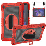Custodia per tablet in silicone a contrasto per PC con rotazione di 360 gradi, For Samsung Galaxy Tab A11+, For Samsung Galaxy Tab A11, For Samsung Galaxy Tab A9+, For Samsung Galaxy Tab A9