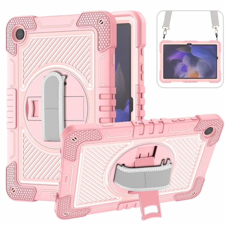 Custodia per tablet in silicone a contrasto per PC con rotazione di 360 gradi, For Samsung Galaxy Tab A11+, For Samsung Galaxy Tab A11, For Samsung Galaxy Tab A9+, For Samsung Galaxy Tab A9