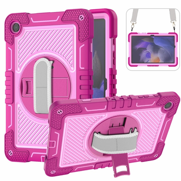 Custodia per tablet in silicone a contrasto per PC con rotazione di 360 gradi, For Samsung Galaxy Tab A11+, For Samsung Galaxy Tab A11, For Samsung Galaxy Tab A9+, For Samsung Galaxy Tab A9