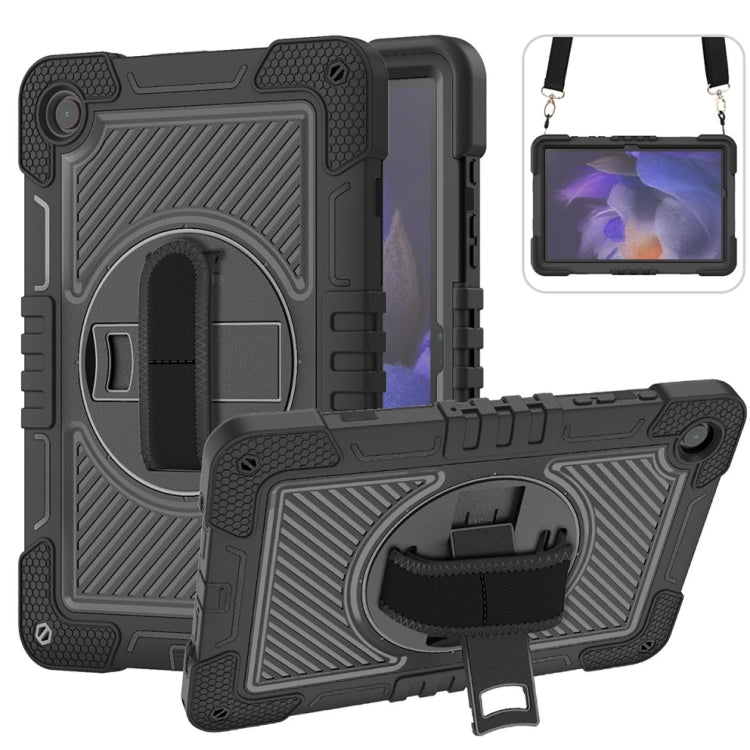 Custodia per tablet in silicone a contrasto per PC con rotazione di 360 gradi, For Samsung Galaxy Tab A11+, For Samsung Galaxy Tab A11, For Samsung Galaxy Tab A9+, For Samsung Galaxy Tab A9