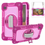 Custodia per tablet in silicone a contrasto per PC con rotazione di 360 gradi, For Samsung Galaxy Tab A11+, For Samsung Galaxy Tab A11, For Samsung Galaxy Tab A9+, For Samsung Galaxy Tab A9