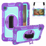 Custodia per tablet in silicone a contrasto per PC con rotazione di 360 gradi, For Samsung Galaxy Tab A11+, For Samsung Galaxy Tab A11, For Samsung Galaxy Tab A9+, For Samsung Galaxy Tab A9