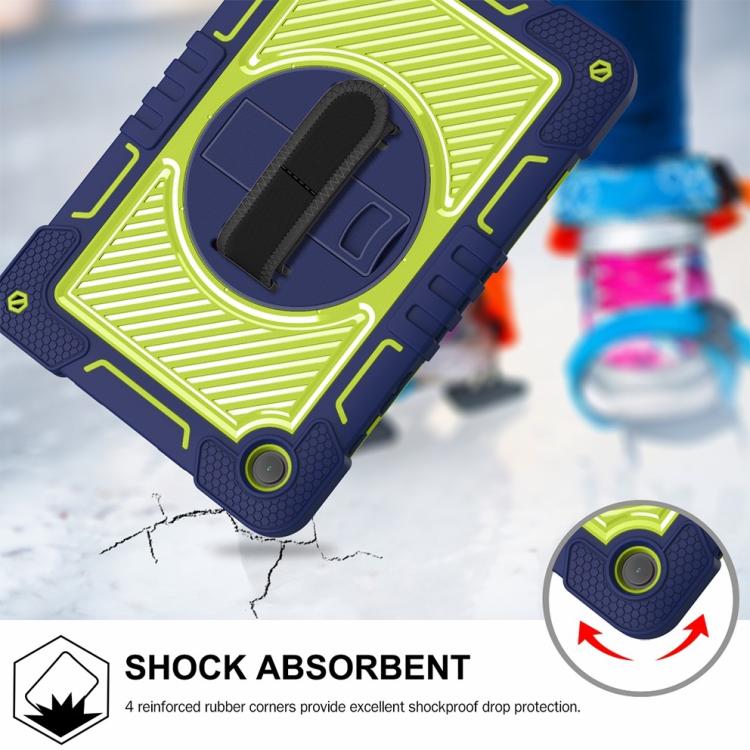 Custodia per tablet in silicone a contrasto per PC con rotazione di 360 gradi, For Samsung Galaxy Tab A11+, For Samsung Galaxy Tab A11, For Samsung Galaxy Tab A9+, For Samsung Galaxy Tab A9