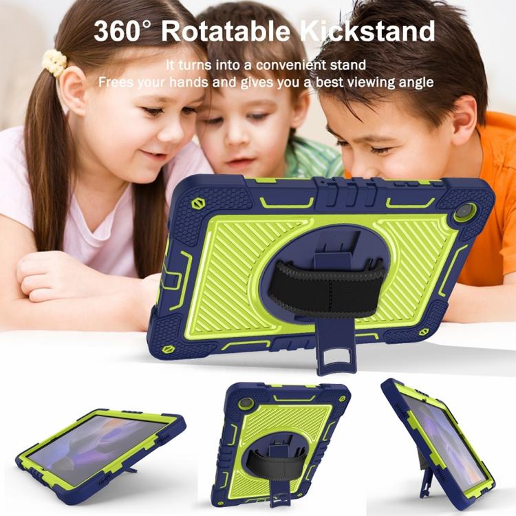 Custodia per tablet in silicone a contrasto per PC con rotazione di 360 gradi, For Samsung Galaxy Tab A11+, For Samsung Galaxy Tab A11, For Samsung Galaxy Tab A9+, For Samsung Galaxy Tab A9