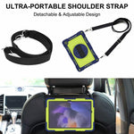 Custodia per tablet in silicone a contrasto per PC con rotazione di 360 gradi, For Samsung Galaxy Tab A11+, For Samsung Galaxy Tab A11, For Samsung Galaxy Tab A9+, For Samsung Galaxy Tab A9