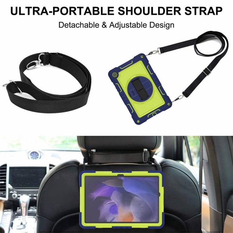 Custodia per tablet in silicone a contrasto per PC con rotazione di 360 gradi, For Samsung Galaxy Tab A11+, For Samsung Galaxy Tab A11, For Samsung Galaxy Tab A9+, For Samsung Galaxy Tab A9