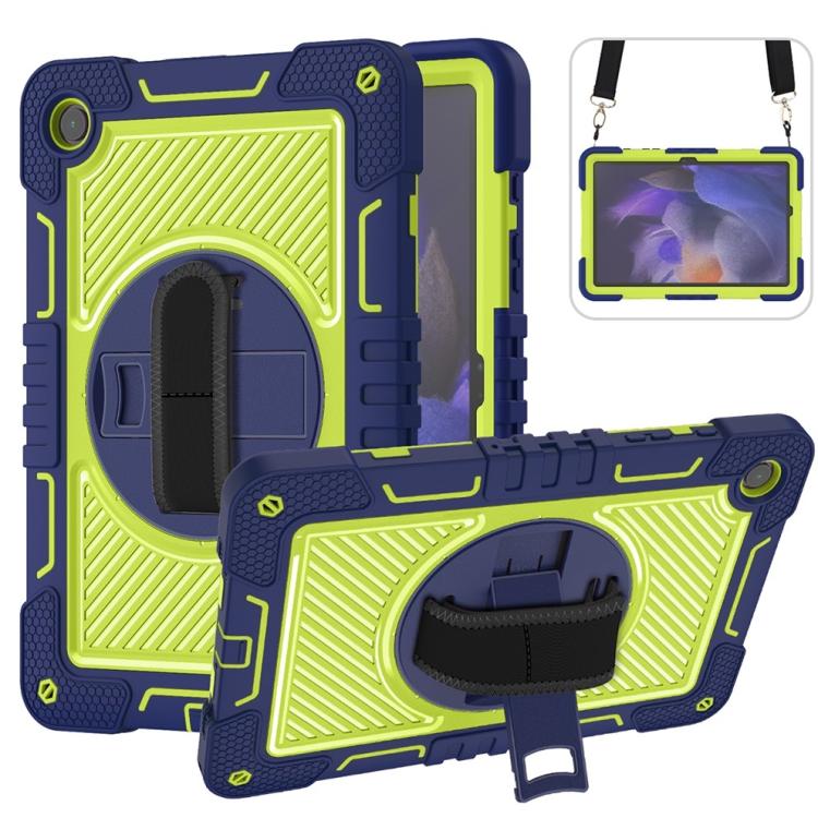 Custodia per tablet in silicone a contrasto per PC con rotazione di 360 gradi, For Samsung Galaxy Tab A11+, For Samsung Galaxy Tab A11, For Samsung Galaxy Tab A9+, For Samsung Galaxy Tab A9