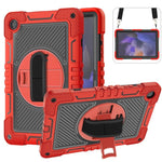 Custodia per tablet in silicone a contrasto per PC con rotazione di 360 gradi, For Samsung Galaxy Tab A11+, For Samsung Galaxy Tab A11, For Samsung Galaxy Tab A9+, For Samsung Galaxy Tab A9