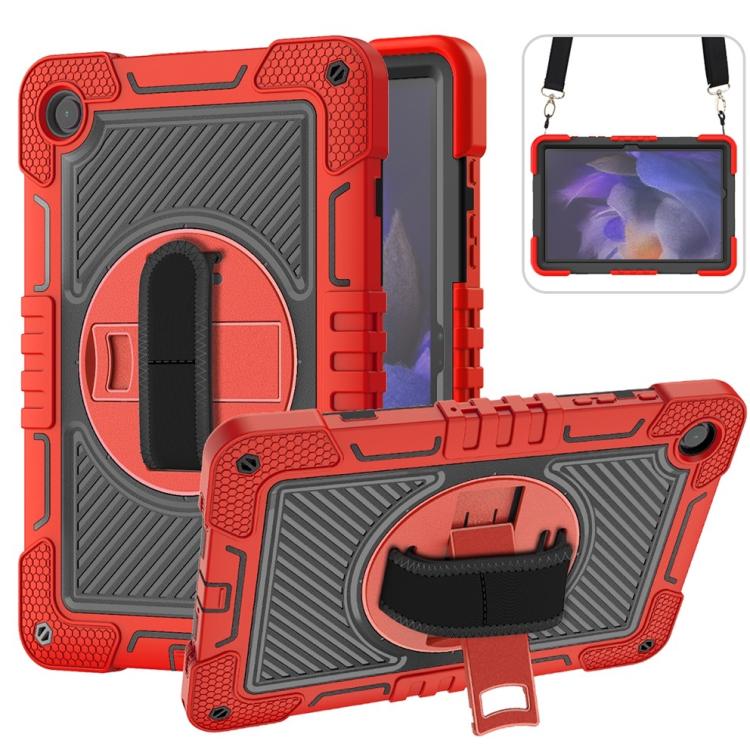 Custodia per tablet in silicone a contrasto per PC con rotazione di 360 gradi, For Samsung Galaxy Tab A11+, For Samsung Galaxy Tab A11, For Samsung Galaxy Tab A9+, For Samsung Galaxy Tab A9