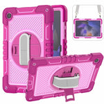Custodia per tablet in silicone a contrasto per PC con rotazione di 360 gradi, For Samsung Galaxy Tab A11+, For Samsung Galaxy Tab A11, For Samsung Galaxy Tab A9+, For Samsung Galaxy Tab A9
