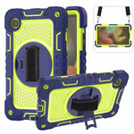 Custodia per tablet in silicone a contrasto per PC con rotazione di 360 gradi, For Samsung Galaxy Tab A11+, For Samsung Galaxy Tab A11, For Samsung Galaxy Tab A9+, For Samsung Galaxy Tab A9