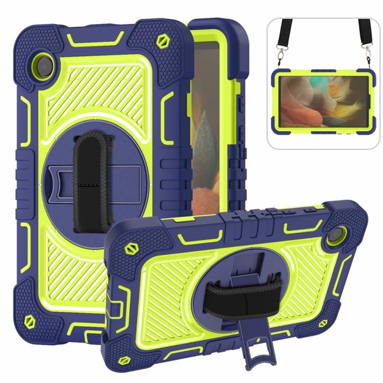 Custodia per tablet in silicone a contrasto per PC con rotazione di 360 gradi, For Samsung Galaxy Tab A11+, For Samsung Galaxy Tab A11, For Samsung Galaxy Tab A9+, For Samsung Galaxy Tab A9