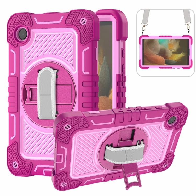 Custodia per tablet in silicone a contrasto per PC con rotazione di 360 gradi, For Samsung Galaxy Tab A11+, For Samsung Galaxy Tab A11, For Samsung Galaxy Tab A9+, For Samsung Galaxy Tab A9