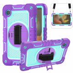Custodia per tablet in silicone a contrasto per PC con rotazione di 360 gradi, For Samsung Galaxy Tab A11+, For Samsung Galaxy Tab A11, For Samsung Galaxy Tab A9+, For Samsung Galaxy Tab A9