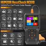 Strumento di scansione diagnostica OBD2 per lettore di codici per auto/camion HUMZOR NexzCheck NC610