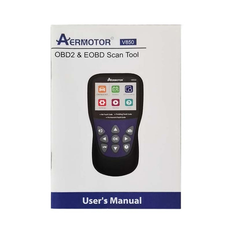 Strumento di scansione diagnostica per lettore di codici OBD2 per auto AERMOTOR V850