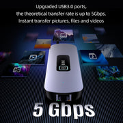 USAMS US-SJ644 PD100W HUB multifunzionale di tipo C 10 in 1 in lega di alluminio con luce, 10 in 1