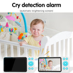 Telecamera baby monitor 5 pollici con visione notturna e app