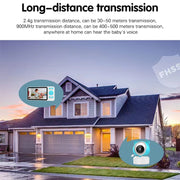YE9-C1 Telecamera di sicurezza per baby monitor con visione notturna a doppia modalità da 5 pollici 2.4G + 915M, YE9-C1 (US Plug), YE9-C1 (EU Plug)