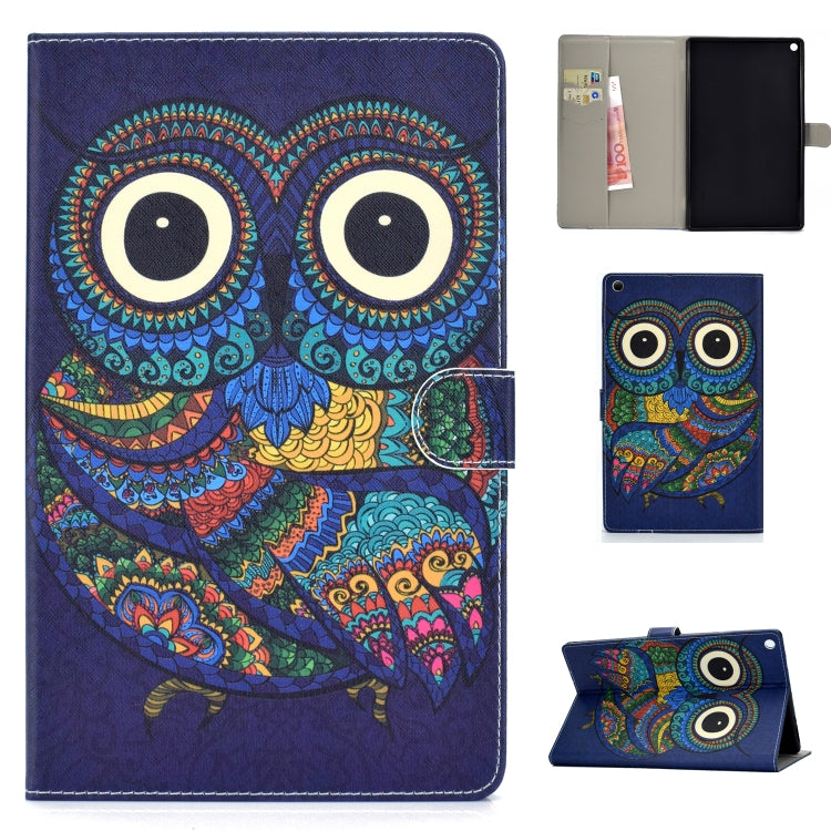 Custodia portafoglio in pelle PU per Kindle Fire HD 10 2017
