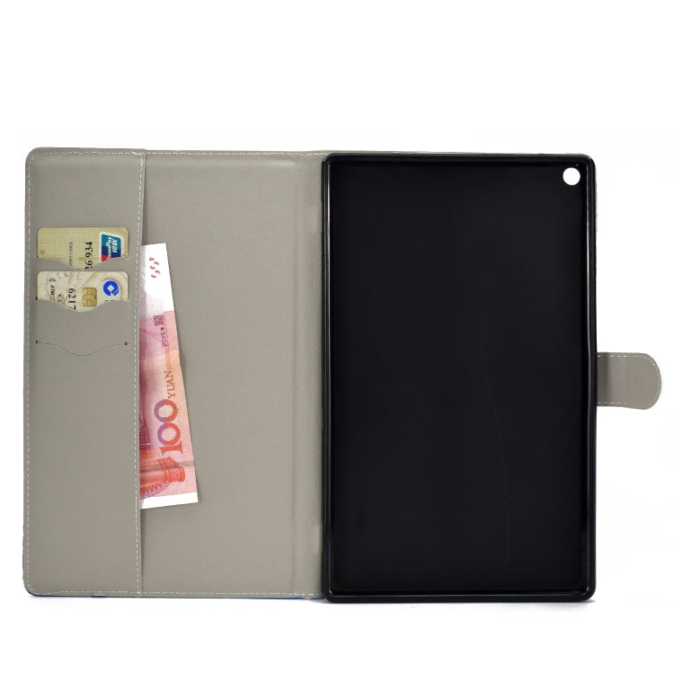 Custodia portafoglio in pelle PU per Kindle Fire HD 10 2017