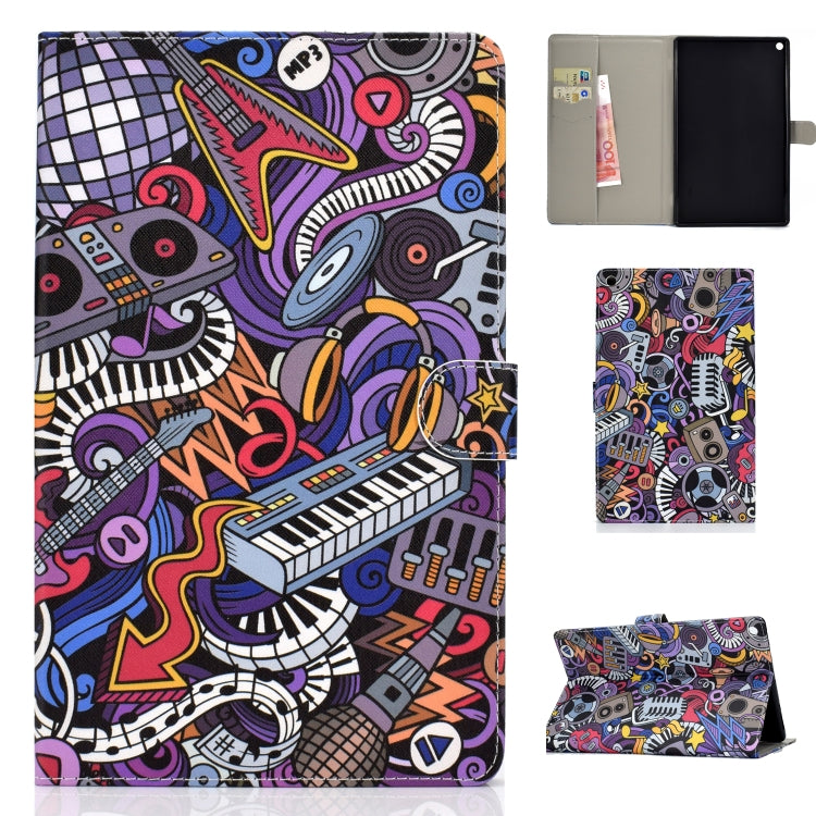 Custodia portafoglio in pelle PU per Kindle Fire HD 10 2017
