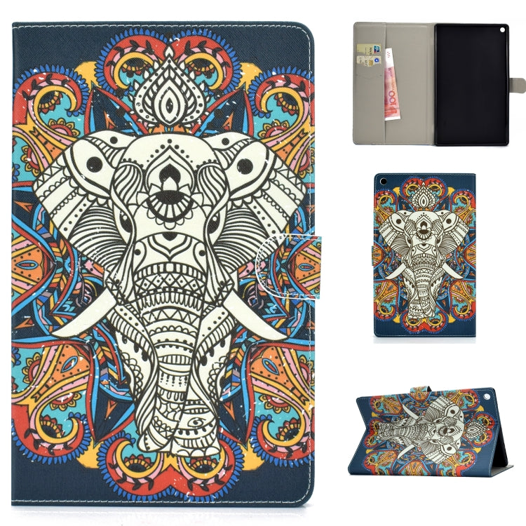 Custodia portafoglio in pelle PU per Kindle Fire HD 10 2017