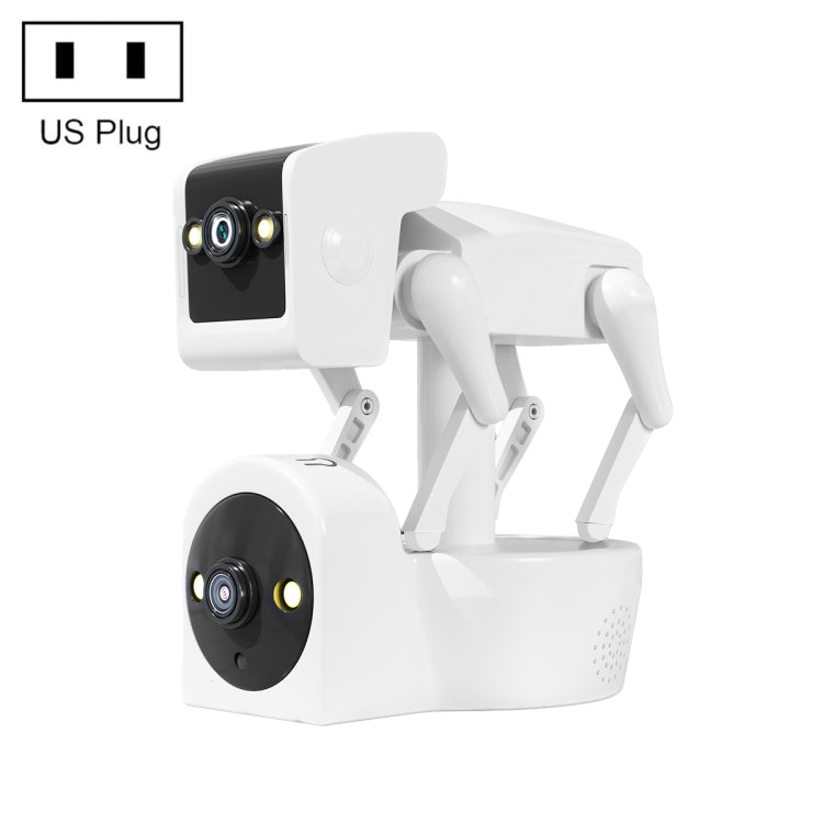 ESCAM PT212 Telecamera WiFi per cani robot con doppia lente da 4 MP Supporta archiviazione su cloud/Audio bidirezionale/Visione notturna, US Plug, UK Plug, EU Plug, AU Plug