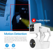 ESCAM PT212 Telecamera WiFi per cani robot con doppia lente da 4 MP Supporta archiviazione su cloud/Audio bidirezionale/Visione notturna, US Plug, UK Plug, EU Plug, AU Plug