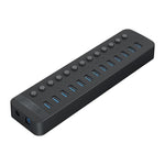 ORICO CT2U3-13AB Strisce in plastica 13 porte HUB USB 3.0 con interruttori individuali, AU Plug, EU Plug, UK Plug, US Plug