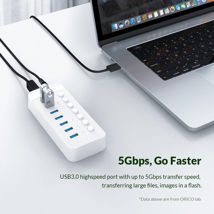 ORICO CT2U3-13AB Strisce in plastica 13 porte HUB USB 3.0 con interruttori individuali, AU Plug, EU Plug, UK Plug, US Plug