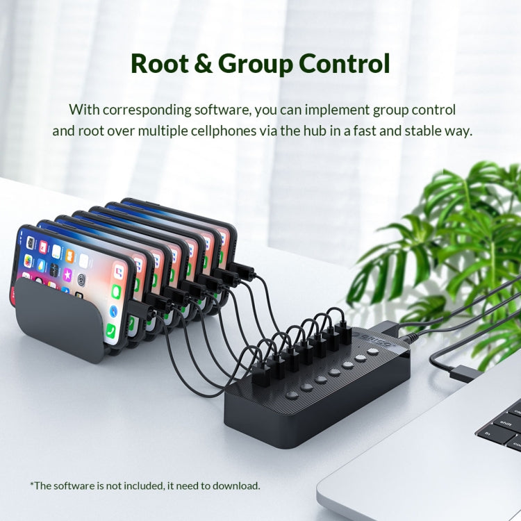 ORICO CT2U3-13AB Strisce in plastica 13 porte HUB USB 3.0 con interruttori individuali, AU Plug, EU Plug, UK Plug, US Plug