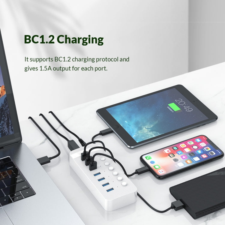 ORICO CT2U3-13AB Strisce in plastica 13 porte HUB USB 3.0 con interruttori individuali, AU Plug, EU Plug, UK Plug, US Plug