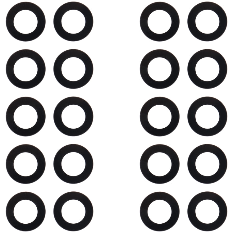 10pcs Rear Camera Lens, For Samsung Galaxy M54 SM-M546B, For Samsung Galaxy M14 SM-M146B, For Samsung Galaxy A24 4G SM-A245F, For Samsung Galaxy F04 SM-E045F, For Samsung Galaxy A14 SM-A145F, For Samsung Galaxy M04 SM-M045F