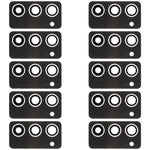 10pcs Rear Camera Lens, For Samsung Galaxy M54 SM-M546B, For Samsung Galaxy M14 SM-M146B, For Samsung Galaxy A24 4G SM-A245F, For Samsung Galaxy F04 SM-E045F, For Samsung Galaxy A14 SM-A145F, For Samsung Galaxy M04 SM-M045F